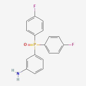 molecular formula C18H14F2NOP B596499 3-[Bis(4-fluorophenyl)phosphinyl]benzenamine CAS No. 144091-76-9