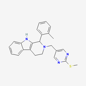 1-(2-methylphenyl)-2-{[2-(methylthio)-5-pyrimidinyl]methyl}-2,3,4,9-tetrahydro-1H-beta-carboline