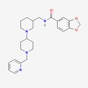 N-{[1'-(2-pyridinylmethyl)-1,4'-bipiperidin-3-yl]methyl}-1,3-benzodioxole-5-carboxamide