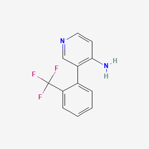 molecular formula C12H9F3N2 B596503 3-(2-(Trifluoromethyl)phenyl)pyridin-4-amine CAS No. 1261814-93-0