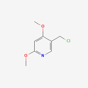 molecular formula C8H10ClNO2 B596506 5-(Chloromethyl)-2,4-dimethoxypyridine CAS No. 1211584-99-4