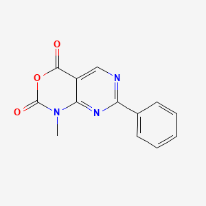 molecular formula C13H9N3O3 B596509 1-甲基-7-苯基-1H-嘧啶并[4,5-d][1,3]噁嗪-2,4-二酮 CAS No. 1253789-18-2