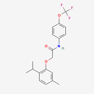 2-(2-isopropyl-5-methylphenoxy)-N-[4-(trifluoromethoxy)phenyl]acetamide