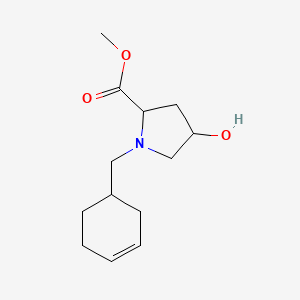 molecular formula C13H21NO3 B5965145 methyl 1-(3-cyclohexen-1-ylmethyl)-4-hydroxyprolinate 