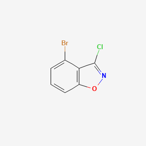 molecular formula C7H3BrClNO B596516 4-Bromo-3-chlorobenzo[d]isoxazole CAS No. 1260751-76-5