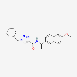 1-(cyclohexylmethyl)-N-[1-(6-methoxy-2-naphthyl)ethyl]-1H-1,2,3-triazole-4-carboxamide