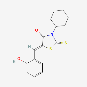 3-cyclohexyl-5-(2-hydroxybenzylidene)-2-thioxo-1,3-thiazolidin-4-one
