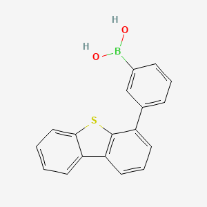 molecular formula C18H13BO2S B596527 (3-(二苯并[b,d]噻吩-4-基)苯基)硼酸 CAS No. 1307859-67-1