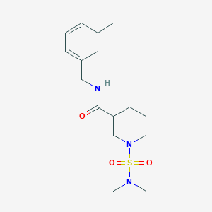 molecular formula C16H25N3O3S B5965298 1-[(dimethylamino)sulfonyl]-N-(3-methylbenzyl)-3-piperidinecarboxamide 