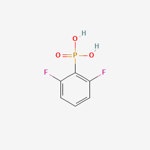 molecular formula C6H5F2O3P B596531 (2,6-Difluorophenyl)phosphonic acid CAS No. 1206195-94-9