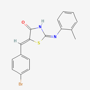 5-(4-bromobenzylidene)-2-[(2-methylphenyl)amino]-1,3-thiazol-4(5H)-one