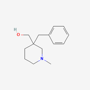 molecular formula C14H21NO B5965358 (3-benzyl-1-methyl-3-piperidinyl)methanol 