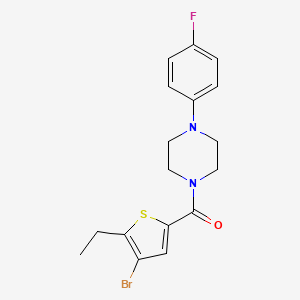 molecular formula C17H18BrFN2OS B5965366 1-[(4-bromo-5-ethyl-2-thienyl)carbonyl]-4-(4-fluorophenyl)piperazine 