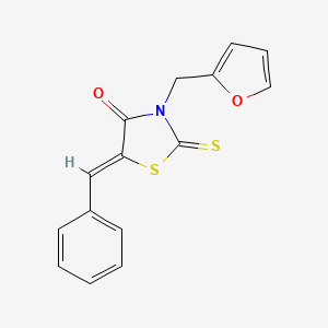 5-benzylidene-3-(2-furylmethyl)-2-thioxo-1,3-thiazolidin-4-one