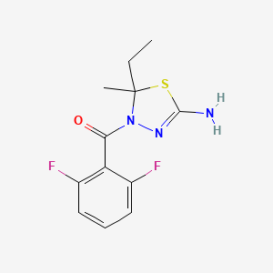 4-(2,6-difluorobenzoyl)-5-ethyl-5-methyl-4,5-dihydro-1,3,4-thiadiazol-2-amine