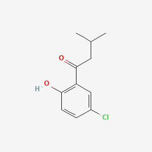 B596539 1-(5-Chloro-2-hydroxyphenyl)-3-methylbutan-1-one CAS No. 1225954-36-8