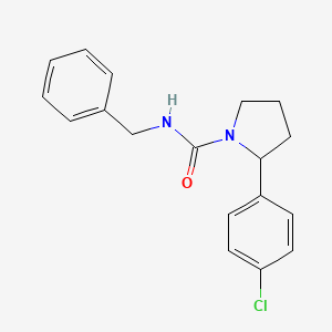 molecular formula C18H19ClN2O B5965401 N-benzyl-2-(4-chlorophenyl)-1-pyrrolidinecarboxamide 