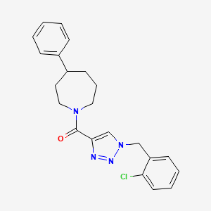 1-{[1-(2-chlorobenzyl)-1H-1,2,3-triazol-4-yl]carbonyl}-4-phenylazepane