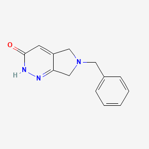 B596541 6-Benzyl-6,7-dihydro-2H-pyrrolo[3,4-c]pyridazin-3(5H)-one CAS No. 1355174-44-5
