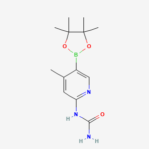 B596543 1-(4-Methyl-5-(4,4,5,5-tetramethyl-1,3,2-dioxaborolan-2-yl)pyridin-2-yl)urea CAS No. 1351206-44-4