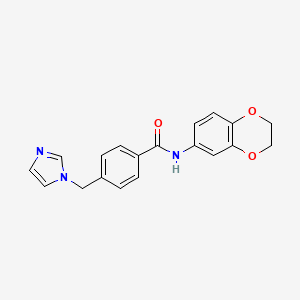 N-(2,3-dihydro-1,4-benzodioxin-6-yl)-4-(1H-imidazol-1-ylmethyl)benzamide