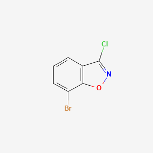molecular formula C7H3BrClNO B596548 7-Bromo-3-chlorobenzo[d]isoxazole CAS No. 1260677-07-3