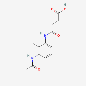 4-{[2-methyl-3-(propionylamino)phenyl]amino}-4-oxobutanoic acid