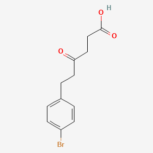 molecular formula C12H13BrO3 B596550 6-(4-Bromophenyl)-4-oxohexanoic acid CAS No. 1263282-83-2