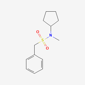 N-cyclopentyl-N-methyl-1-phenylmethanesulfonamide