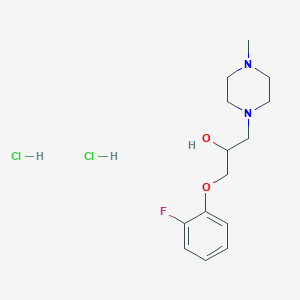 1-(2-fluorophenoxy)-3-(4-methyl-1-piperazinyl)-2-propanol dihydrochloride