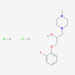 molecular formula C14H23Cl2FN2O2 B5965554 1-(2-fluorophenoxy)-3-(4-methyl-1-piperazinyl)-2-propanol dihydrochloride 