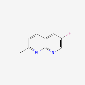 molecular formula C9H7FN2 B596559 6-氟-2-甲基-1,8-萘啶 CAS No. 1222533-71-2