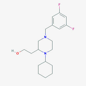 2-[1-cyclohexyl-4-(3,5-difluorobenzyl)-2-piperazinyl]ethanol