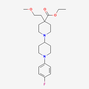 molecular formula C22H33FN2O3 B5965632 ethyl 1'-(4-fluorophenyl)-4-(2-methoxyethyl)-1,4'-bipiperidine-4-carboxylate 