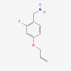 molecular formula C10H12FNO B596564 (4-(Allyloxy)-2-fluorophenyl)methanamine CAS No. 1233026-07-7