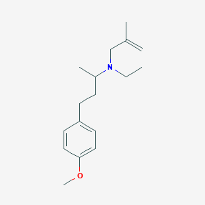 molecular formula C17H27NO B5965651 N-ethyl-N-[3-(4-methoxyphenyl)-1-methylpropyl]-2-methyl-2-propen-1-amine 
