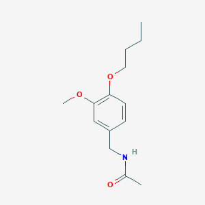 molecular formula C14H21NO3 B5965674 N-(4-butoxy-3-methoxybenzyl)acetamide 