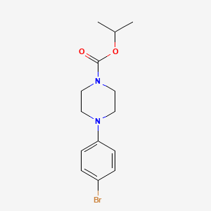 molecular formula C14H19BrN2O2 B596568 4-(4-溴苯基)哌嗪-1-甲酸异丙酯 CAS No. 1226808-58-7