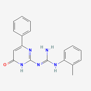 N-(2-methylphenyl)-N'-(6-oxo-4-phenyl-1,6-dihydro-2-pyrimidinyl)guanidine