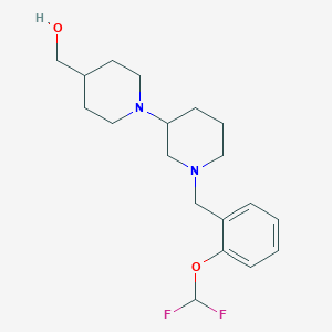 molecular formula C19H28F2N2O2 B5965741 {1'-[2-(difluoromethoxy)benzyl]-1,3'-bipiperidin-4-yl}methanol 