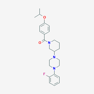 1-(2-fluorophenyl)-4-[1-(4-isopropoxybenzoyl)-3-piperidinyl]piperazine