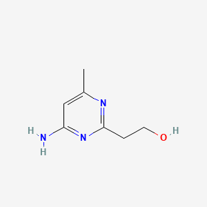 molecular formula C7H11N3O B596578 2-(4-氨基-6-甲基嘧啶-2-基)乙醇 CAS No. 1337882-08-2