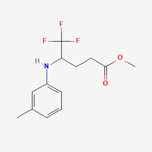 B596579 Methyl 5,5,5-trifluoro-4-(m-tolylamino)pentanoate CAS No. 1224599-55-6