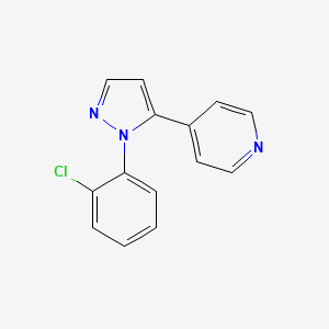 B596582 4-(1-(2-chlorophenyl)-1H-pyrazol-5-yl)pyridine CAS No. 1269292-17-2