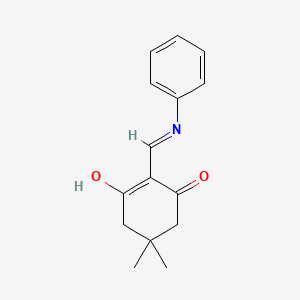 molecular formula C15H17NO2 B5965826 2-(苯胺亚甲基)-5,5-二甲基-1,3-环己二酮 