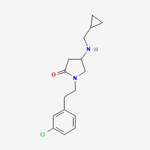 1-[2-(3-chlorophenyl)ethyl]-4-[(cyclopropylmethyl)amino]-2-pyrrolidinone