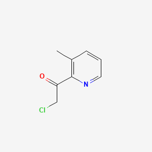 molecular formula C8H8ClNO B596585 2-Chloro-1-(3-methylpyridin-2-YL)ethanone CAS No. 1260839-57-3