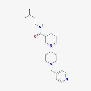 N-(3-methylbutyl)-1'-(4-pyridinylmethyl)-1,4'-bipiperidine-3-carboxamide