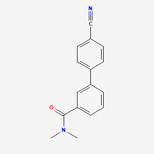 molecular formula C16H14N2O B596587 3-(4-氰基苯基)-N,N-二甲基苯甲酰胺 CAS No. 1365272-68-9