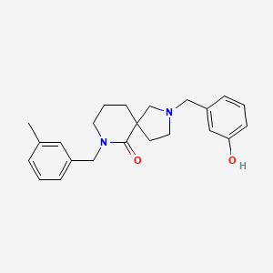 2-(3-hydroxybenzyl)-7-(3-methylbenzyl)-2,7-diazaspiro[4.5]decan-6-one